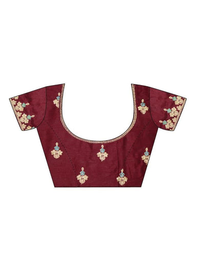 Mustard Yellow Coloured Chanderi Jacquard Partywear saree | Leemboodi