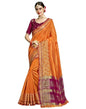 Orange Coloured Chanderi Jacquard Partywear saree | Leemboodi