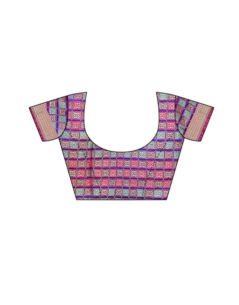 Red Coloured Poly Silk Jacquard Partywear saree | Leemboodi