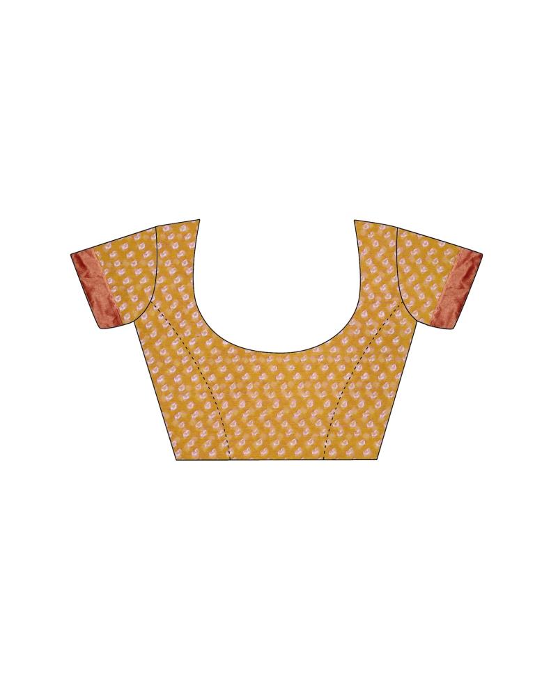 Maroon Coloured Chiffon Bandhani Printed Partywear saree | Sudathi