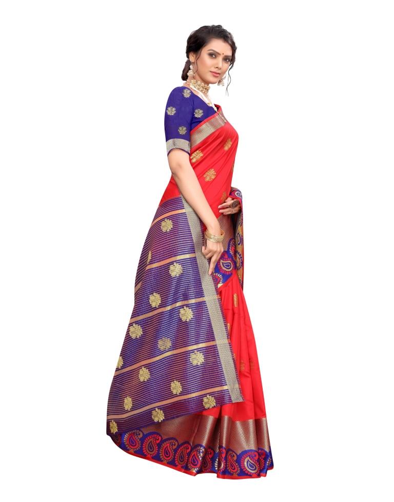 Red Banarasi Silk Saree