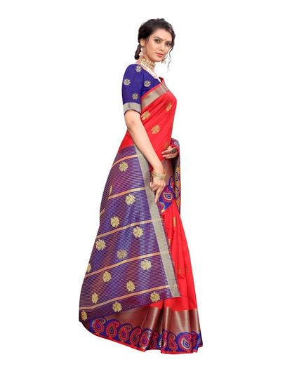 Red Banarasi Silk Saree