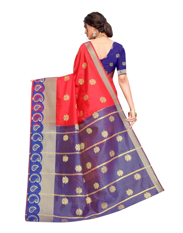 Red Banarasi Silk Saree