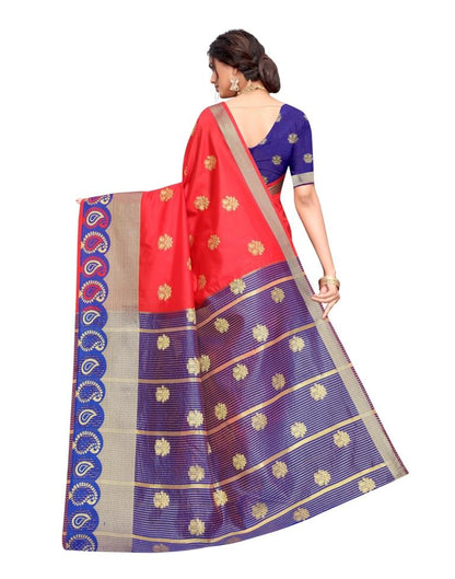 Red Banarasi Silk Saree