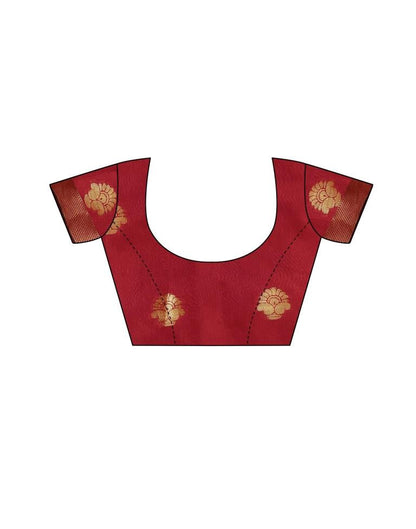 Navy Blue Banarasi Silk Saree