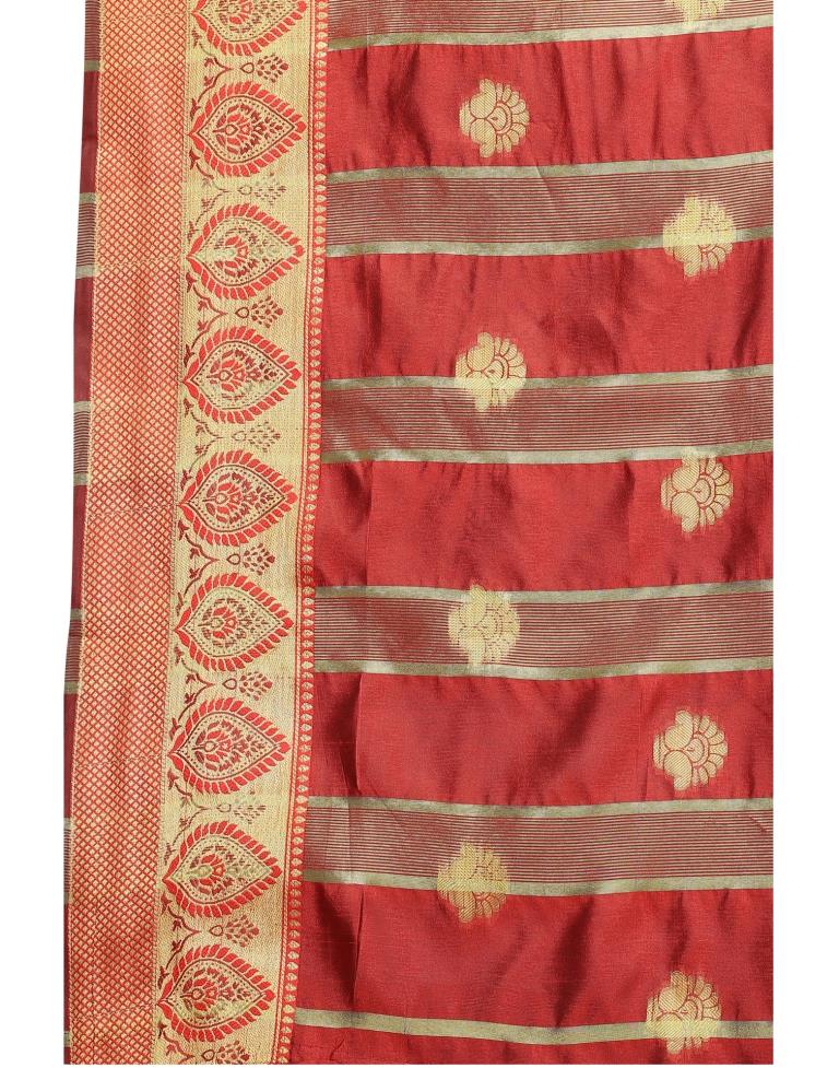 Navy Blue Banarasi Silk Saree