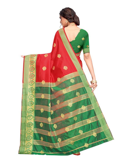Red Banarasi Silk Saree
