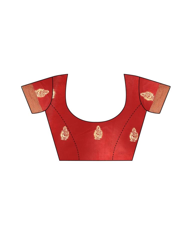 Navy Blue Banarasi Silk Saree