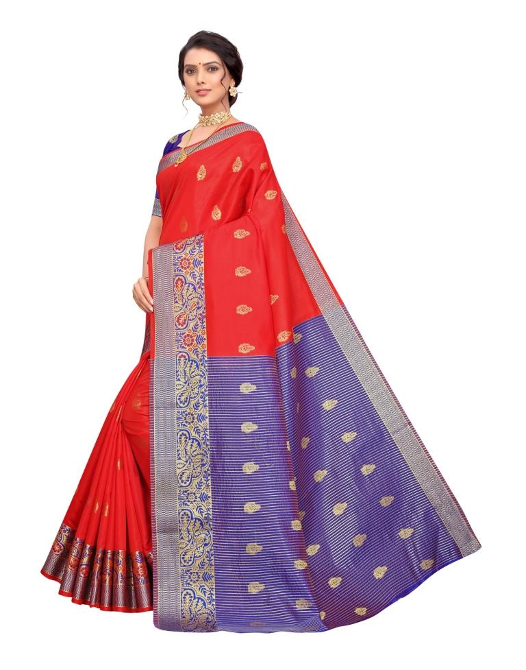 Red Banarasi Silk Saree