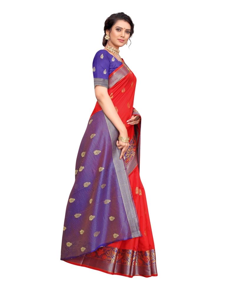 Red Banarasi Silk Saree