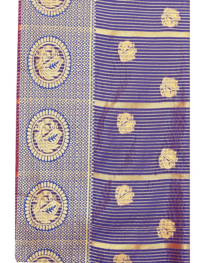 Red Coloured Poly Silk Jacquard Partywear saree | Sudathi