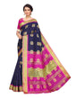 Navy Blue Coloured Poly Silk Jacquard Partywear saree | Sudathi