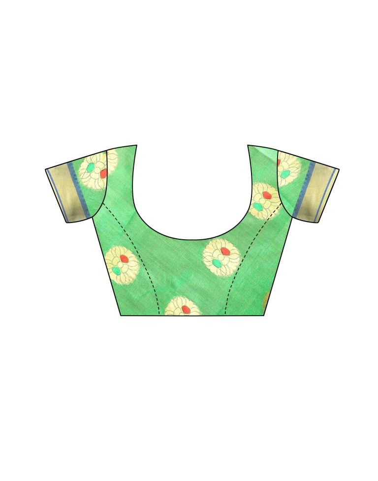 Orange Coloured Poly Silk Jacquard Partywear saree | Sudathi