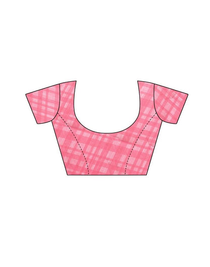 Pink Coloured Organza Digital Printed Casual saree | Leemboodi