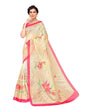 Mellow Yellow Coloured Organza Digital Printed Casual saree | Leemboodi