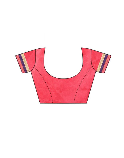 Pink Coloured Lycra Foil Printed Casual saree | Sudathi