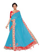 Blue Cotton Saree | Leemboodi