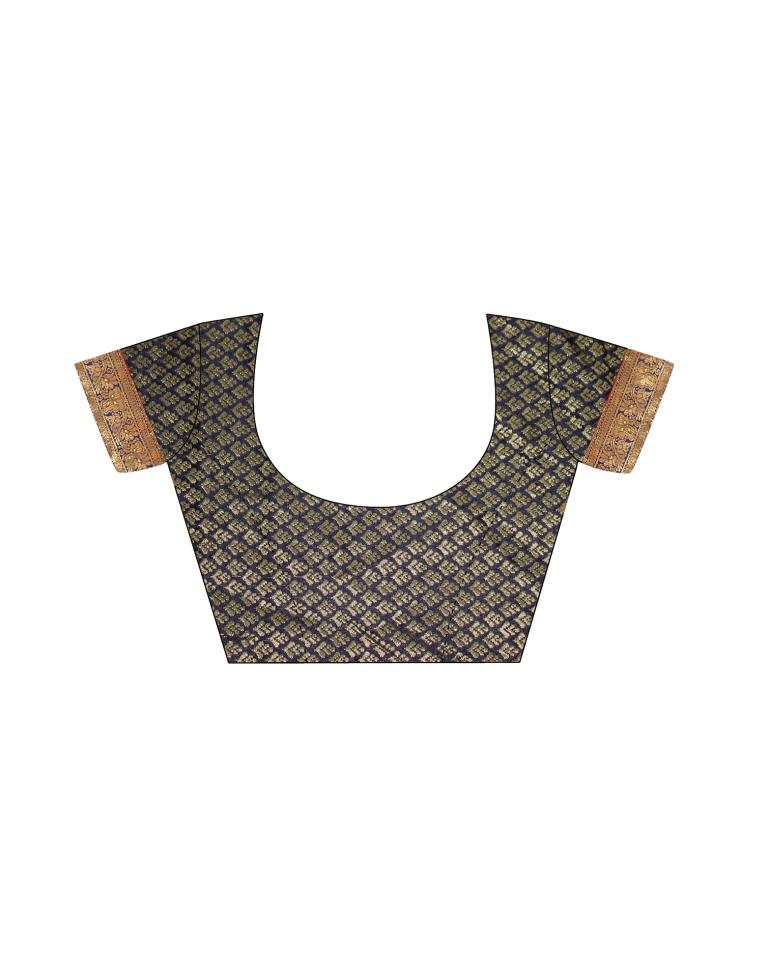 Red Coloured Art Silk Laced Embellished Partywear saree | Leemboodi