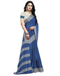 Blue Coloured Silk Crepe Printed Casual saree | Leemboodi