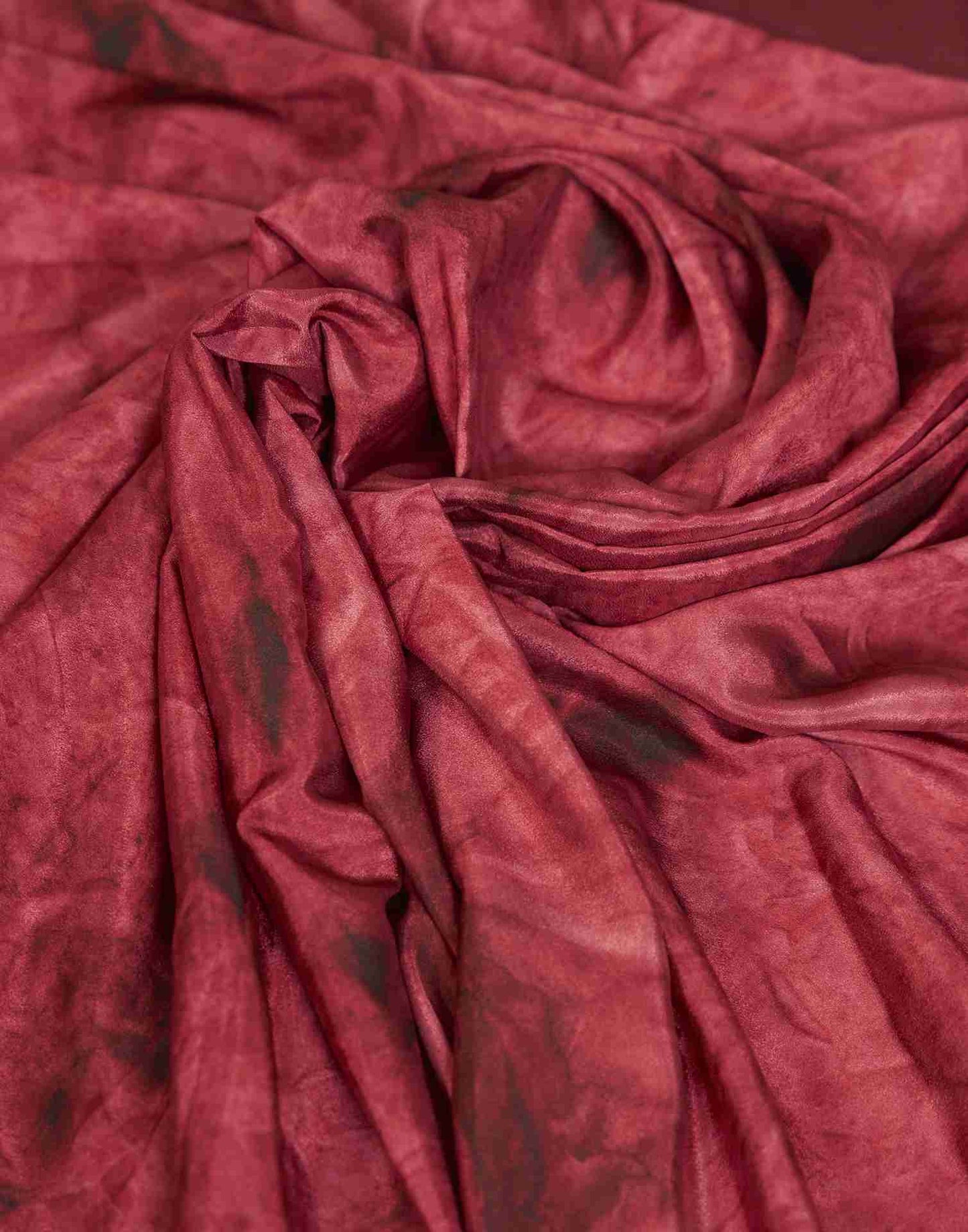 Ready To Wear Red Georgette Printed Saree