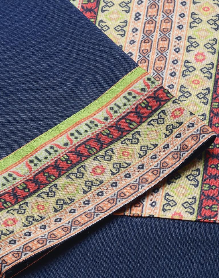 Navy Blue Kurti With Pant And Dupatta | Leemboodi