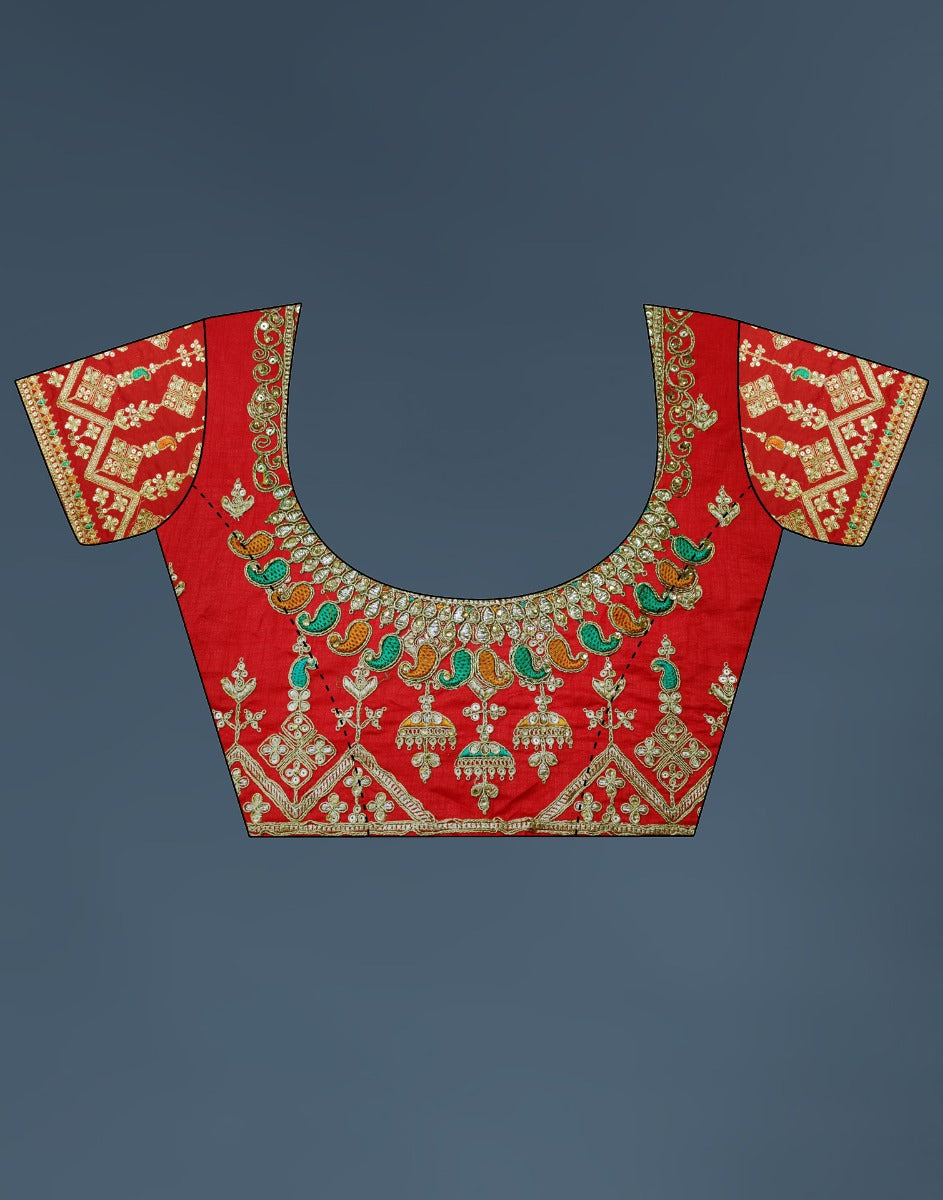 Orange Banarasi Banarasi Silk Saree | Sudathi