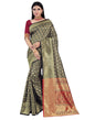 Black Coloured Poly Silk Jacquard Partywear saree | Sudathi