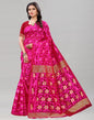 Pink Banarasi Cotton Saree