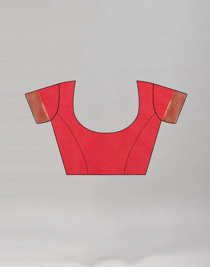 Red Banarasi Cotton Saree