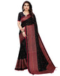 Black Coloured Poly Jute Printed Embellished Partywear saree | Sudathi