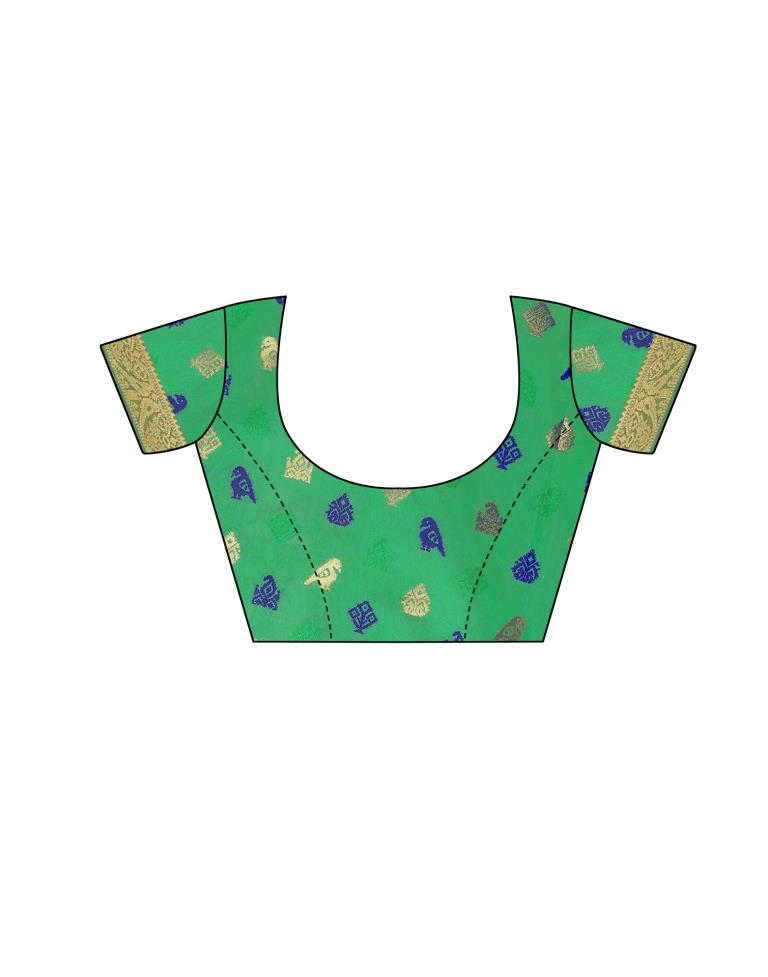 Orange Coloured Poly Silk Jacquard Partywear saree | Sudathi