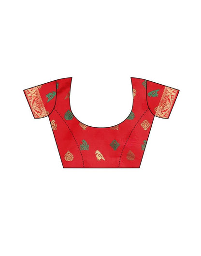 Violet Coloured Poly Silk Jacquard Partywear saree | Sudathi