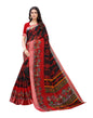 Red Coloured Poly Cotton Printed Casual saree | Sudathi