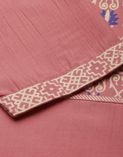 Light Pink Kurti With Pant And Dupatta | Leemboodi