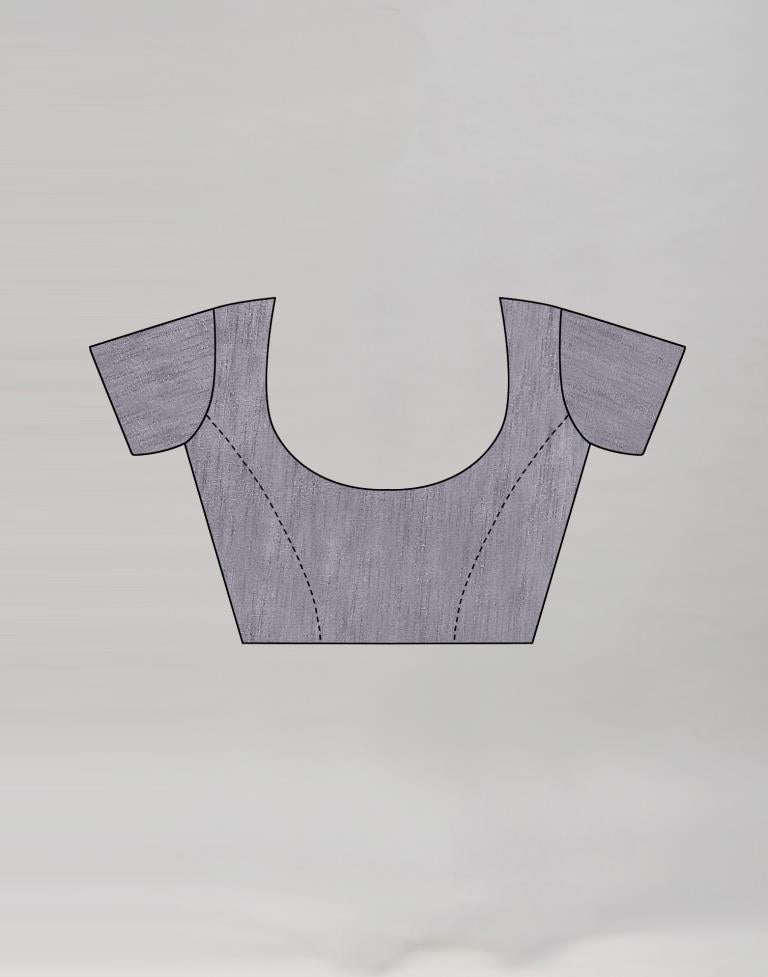 Sacramento Green Coloured Poly Cotton Embroidered Saree | Sudathi