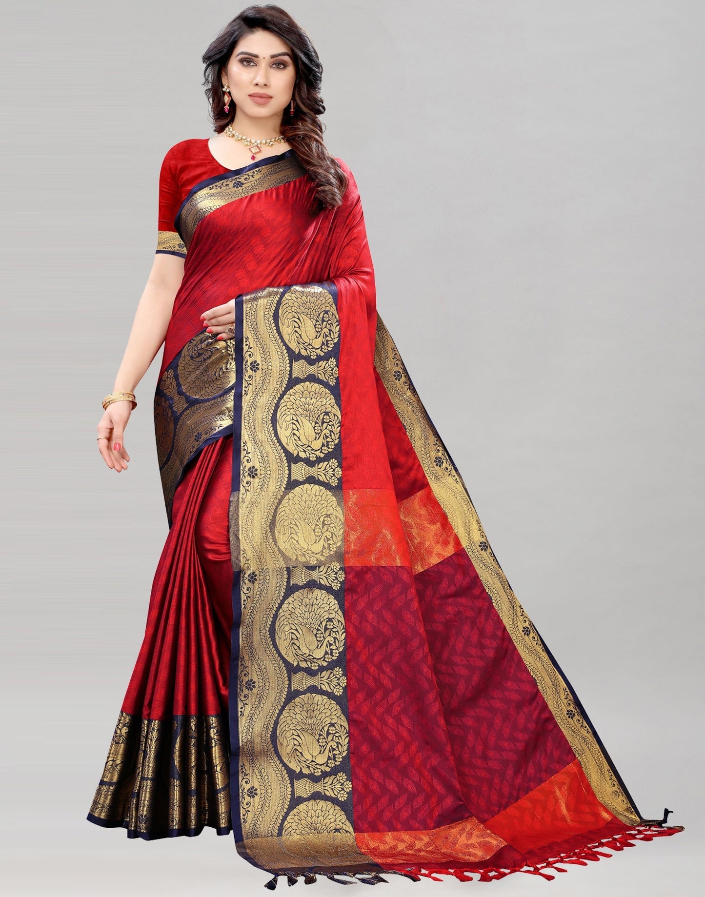 Maroon Silk Saree | Sudathi
