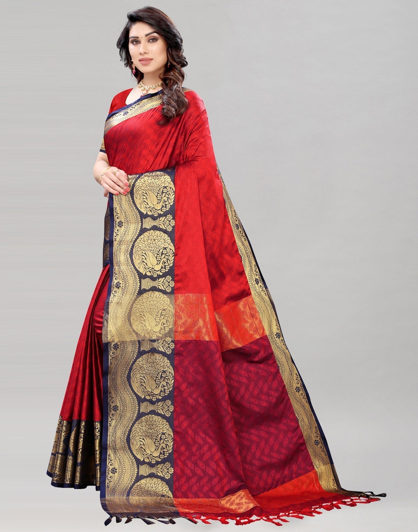 Maroon Silk Saree | Sudathi