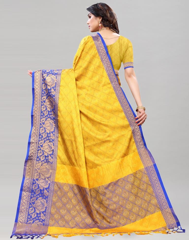 Fab Yellow Silk Saree | Sudathi
