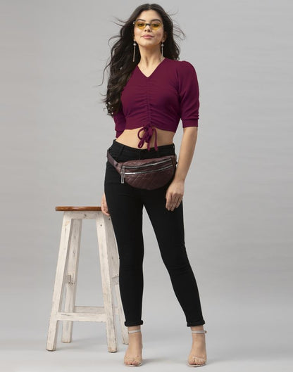 Purple Knitted Top | Sudathi