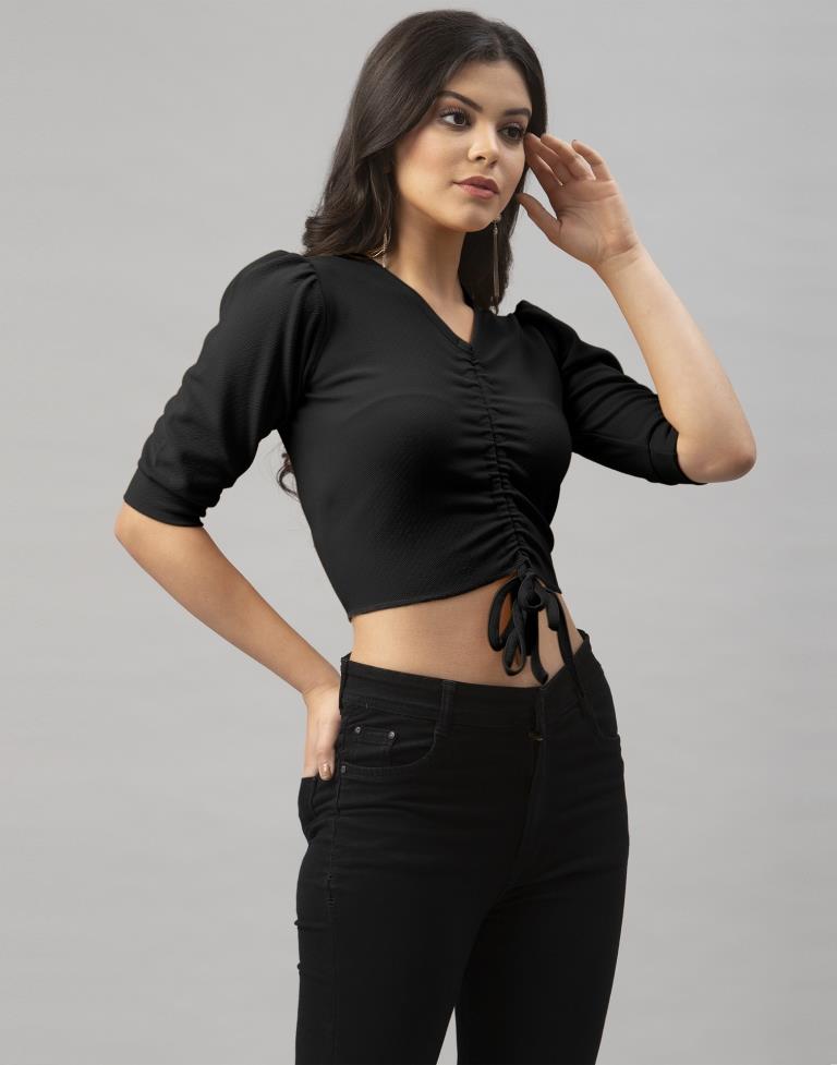 Black Knitted Top | Sudathi