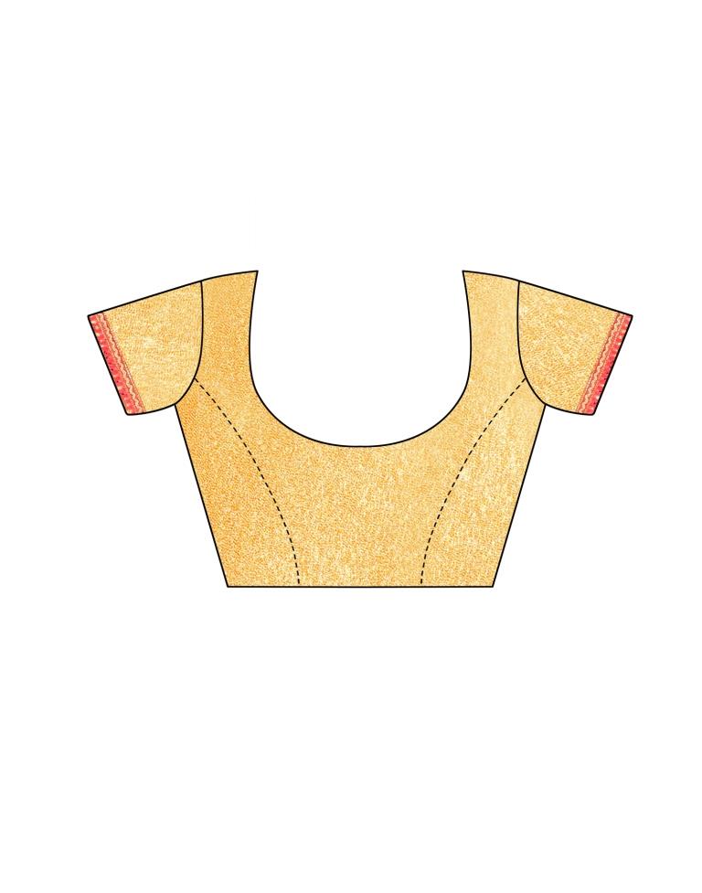 Pink Coloured Poly Cotton Printed Casual saree | Sudathi