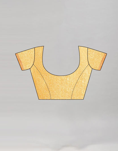 Light Orange Coloured Poly Cotton Printed Saree | Sudathi