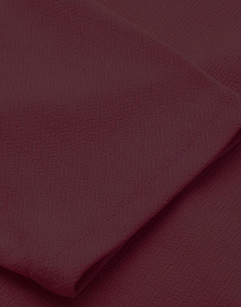 Maroon Knitted Dress | Sudathi