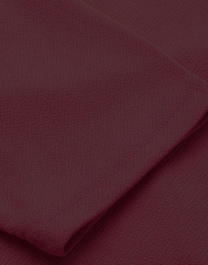 Maroon Knitted Dress | Sudathi