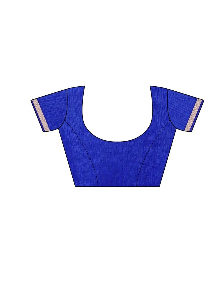 Blue Coloured Chiffon Printed Casual saree | Sudathi