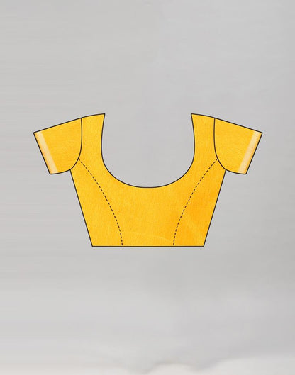 Mustard Coloured Printed Chiffon Saree | Sudathi