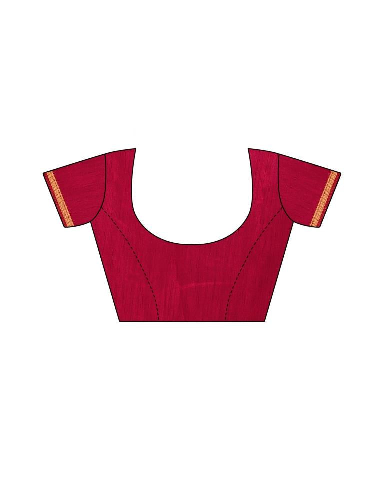 Maroon Coloured Chiffon Bandhani Printed Casual saree | Sudathi