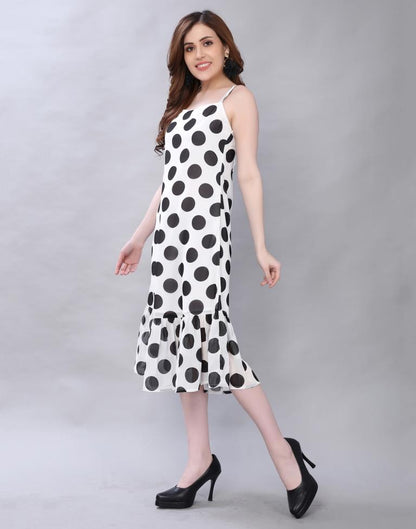 White Polka Dot Dress | Sudathi