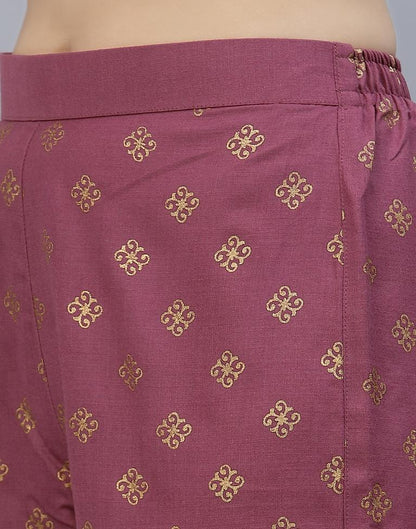 Onion Pink Kurti With Pant And Dupatta | Leemboodi