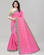 Pink Coloured Poly Cotton Woven Saree | Sudathi